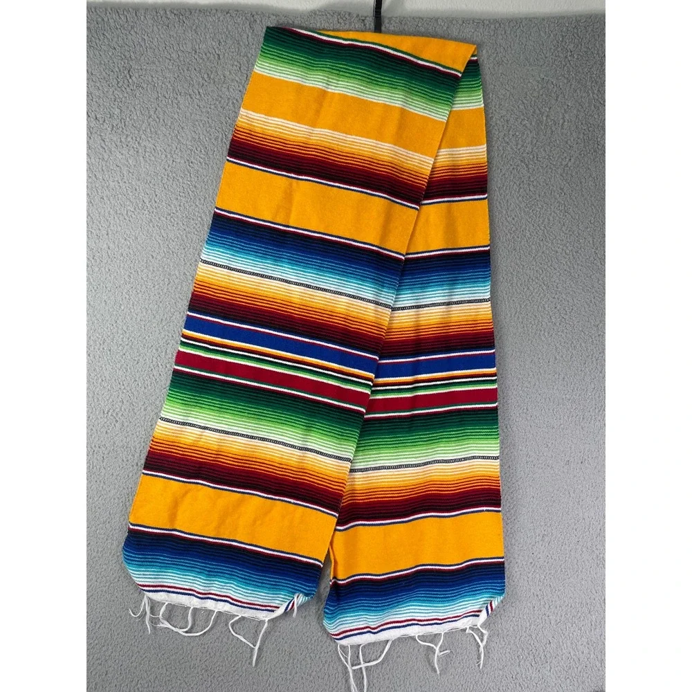 EMISA Mexican Serape Table Runner Multicolor Woven Decor‎ Textile 82x13.5 Mexico